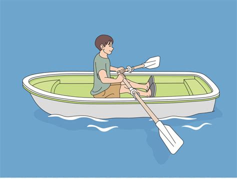 rowing boat drawing